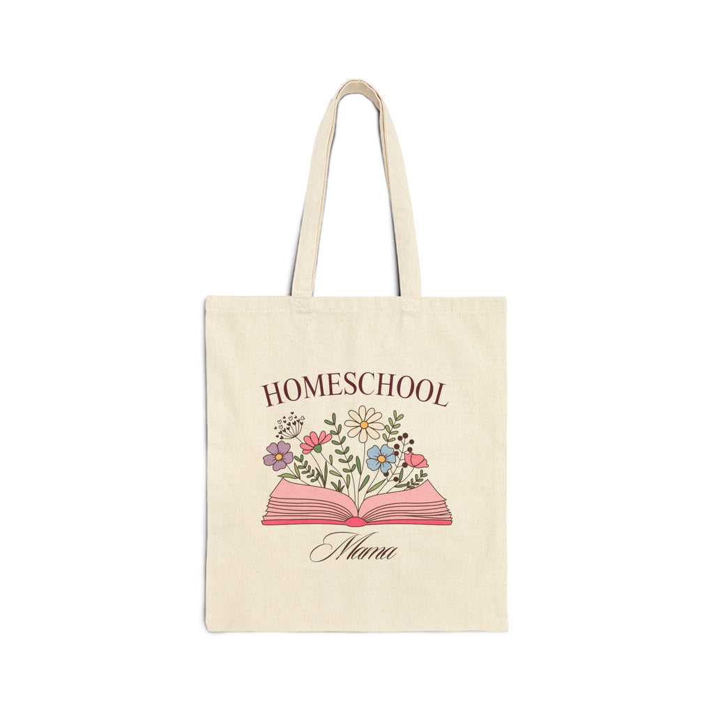 Homeschool Mom Book Bag Canvas Tote